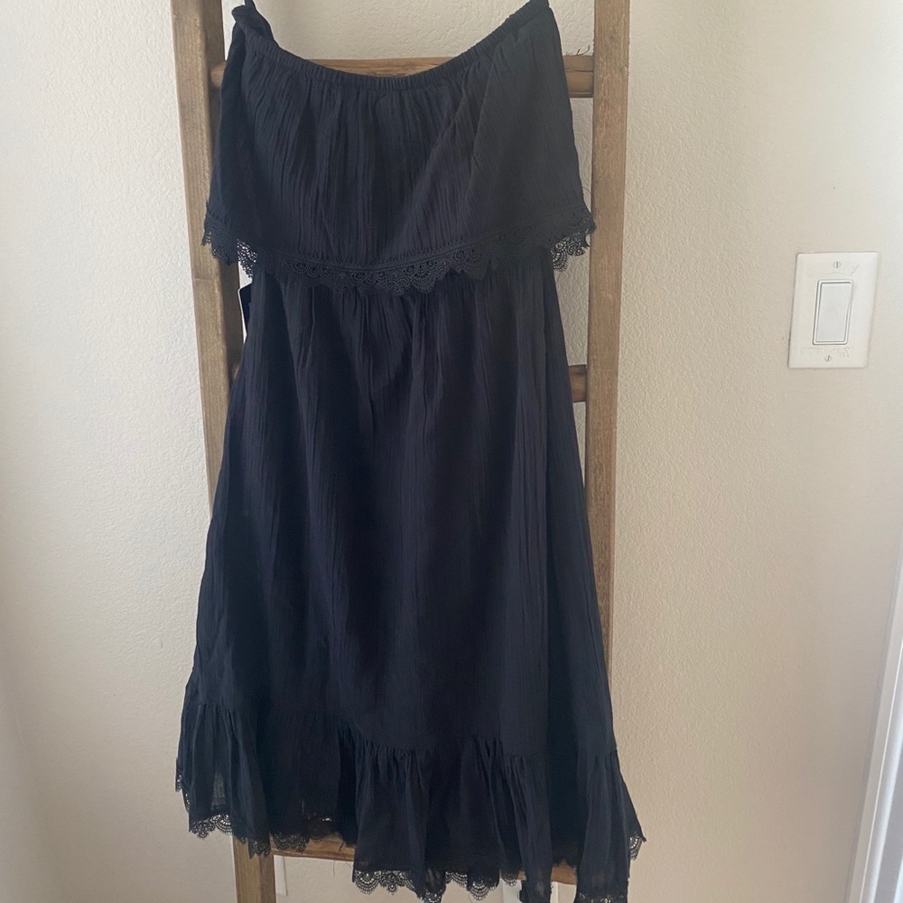 NWT black express strapless dress - Picture 3 of 8